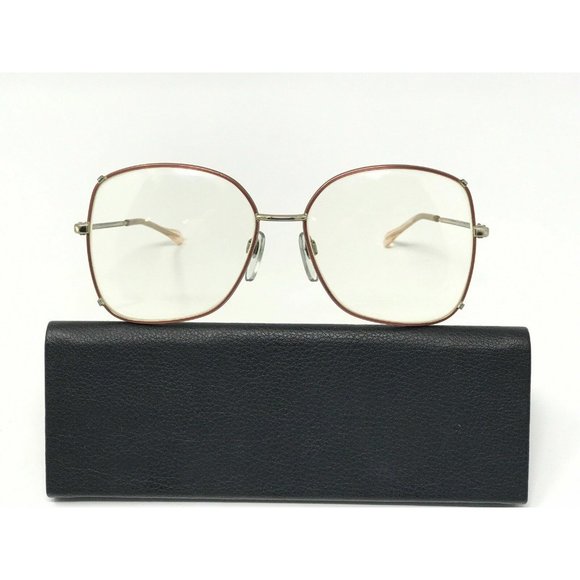 Luxottica oversized, gold Electplated frame Felicia 56 []15  Gold Electric Pink - Picture 1 of 11